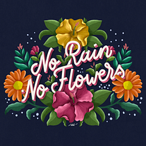 My project for course: Floral Lettering with Procreate Ein Projekt aus dem Bereich Lettering und Digitales Lettering von Khaerunnisaa Khaerunnisaa - 04.11.2022
