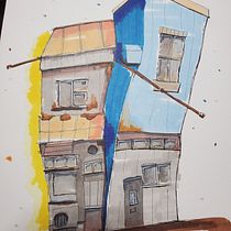 My project for course: Expressive Architectural Sketching with Colored Markers. Sketching, Drawing, Architectural Illustration, Sketchbook & Ink Illustration project by David Heyman - 11.05.2022