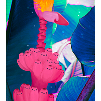 My project for course: Atmospheric Scenes in Procreate: Paint with Color and Light / Pink Banana (Musa velutina) . Un progetto di Illustrazione tradizionale e Illustrazione digitale di Kory Diza - 05.11.2022