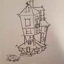My project for course: Expressive Architectural Sketching with Colored Markers. Sketching, Drawing, Architectural Illustration, Sketchbook & Ink Illustration project by Laura Wilson - 11.05.2022