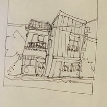 Mon projet du cours : Esquisses d'architecture expressives aux feutres de couleur. Sketching, Drawing, Architectural Illustration, Sketchbook & Ink Illustration project by colibrius - 10.30.2022