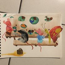 Mon projet : le repas d’automne des amis. Traditional illustration, Sketching, Creativit, Drawing, Watercolor Painting, and Sketchbook project by Laureline - 11.05.2022