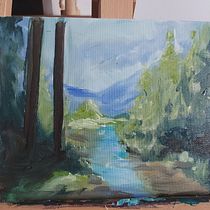 My project for course: Landscape Oil Painting with Plein-air Techniques. Artes plásticas, Pintura, e Pintura a óleo projeto de Michael Thompson - 04.11.2022