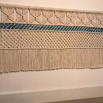 Mi proyecto del curso: Introducción al macramé: creación de un tapiz decorativo Ein Projekt aus dem Bereich Erweiterungsentwicklung, H, werk, Innendesign, Dekoration von Innenräumen, Weben, Makramee und Textildesign von Andrea M - 06.11.2022