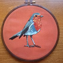 My project for course: Painting with Thread: Textile Illustration Techniques. Ilustração tradicional, Bordado, e Design têxtil projeto de Rasa Dangelaitė - 06.11.2022