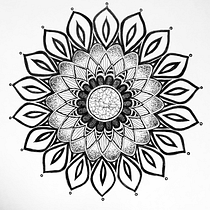 Mi proyecto del curso: El arte de dibujar mandalas: crea patrones geométricos. Drawing & Ink Illustration project by Anna Alcaide - 11.06.2022