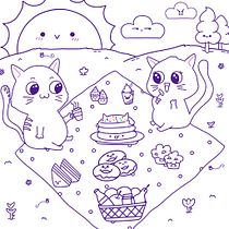 My project for course: Designing Kawaii Worlds: Spread Joy Through Illustration. Character Design, Digital Illustration, and Manga project by blackcat_1 - 11.06.2022