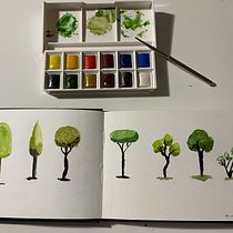 My project for course: Drawing for Beginners Level -1. Pencil Drawing, Drawing, Sketchbook, and Watercolor Painting project by asilvpereira - 11.06.2022