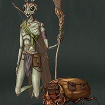 My project for course: Concept Art: Character Design & Worldbuilding. Traditional illustration, Character Design, Digital Illustration, Concept Art, Digital Drawing, and Digital Painting project by Bella Gray - 11.06.2022