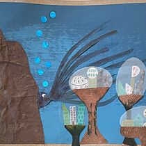 Mon projet du cours : Illustration d’histoires avec du papier. Traditional illustration, Collage, Paper Craft, Children's Illustration, Creating with Kids, and Narrative project by Marthe Taillon - 11.06.2022