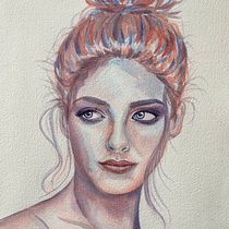 My project for course: Artistic Portrait with Watercolors. Fine Arts, Painting, Watercolor Painting, and Portrait Drawing project by Wendy Linsen - 11.01.2022