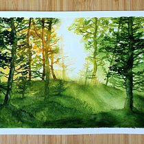 My project for course: Dreamy Watercolor Landscapes: Paint with Light. Un projet de Peinture , et Aquarelle de lucey_porch - 05.11.2022
