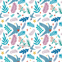 Mon projet du cours : Illustration numérique de motifs inspirés de la faune et la flore. Un progetto di Illustrazione tradizionale, Pattern design, Disegno, Illustrazione digitale e Illustrazione botanica di Roxane Marie Galliez - 07.11.2022