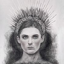 My project for course: Artistic Charcoal Portraiture: Creating Atmosphere. Ilustração tradicional, Artes plásticas, Desenho, Desenho de retrato, Desenho realista, e Desenho artístico projeto de Hela Burkhardt - 07.11.2022