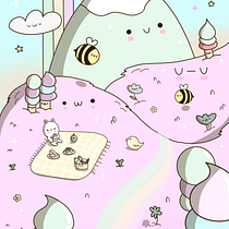 Mein Abschlussprojekt für den Kurs: Illustration im Kawaii-Stil: Gestalte niedliche Welten, die Freude bereiten. Character Design, Digital Illustration, and Manga project by Jasmina Ruffiner - 11.07.2022
