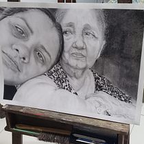 Meu projeto do curso: Retrato realista com lápis grafite. Ilustração tradicional, Artes plásticas, Esboçado, Desenho a lápis, Desenho, Desenho de retrato, Desenho realista, Desenho artístico, e Desenho anatômico projeto de Vitória Gurgel - 02.11.2022