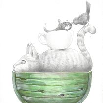 My project for course: Drawing of Fantastic Animals in Graphite and Watercolor. Painting, Pencil Drawing, Drawing, Watercolor Painting, and Artistic Drawing project by Tina Fraughton - 11.03.2022