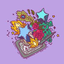 My project for course: Doodle-Style Vector Illustration. Traditional illustration, Vector Illustration, and Digital Illustration project by Yeve Drovossekova - 11.08.2022