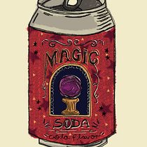 Ilustración para packaging: Magic soda. . Design, Traditional illustration, Packaging, Product Design, Digital Illustration, H, and Lettering project by Dulce Santos - 11.08.2022