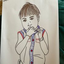 My project for course: Intro to Portrait Sketching: Draw in Real-Time Ein Projekt aus dem Bereich Skizzenentwurf, Zeichnung, Porträtzeichnung, Illustration mit Tinte und Zeichnen mit Buntstiften von Valerie Betancourt - 08.11.2022