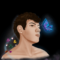 Mi proyecto del curso: Retratos digitales de fantasía con Photoshop - Retrato de una persona especial.. Un projet de Illustration traditionnelle, Dessin, Illustration numérique, Dessin de portrait, Dessin numérique , et Peinture numérique de Mileydi Lopez - 06.11.2022