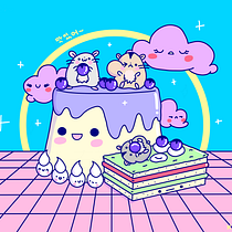 Meu projeto do curso: Design de mundos kawaii: crie ilustrações alegres. Character Design, Digital Illustration, and Manga project by porto_m_amanda - 11.08.2022