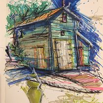 Mi proyecto del curso: Dibujo arquitectónico expresivo con marcadores de colores. Een project van  Schetsen,  Tekening,  Architecturale illustratie, Sketchbook,  Illustratie met inkt, Traditionele illustratie y Architectuur van matidk00 - 07.11.2022