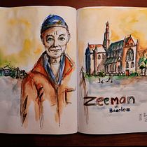 Mijn project van de cursus: Artistiek schetsen met aquarel: durf je ideeën te uiten. Traditional illustration, Sketching, Creativit, Drawing, Watercolor Painting, and Sketchbook project by Leonne - 11.09.2022