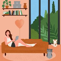 Mon projet du cours : Illustration numérique colorée sur Procreate. Un progetto di Illustrazione tradizionale, Disegno, Illustrazione digitale e Disegno digitale di Cécile FELTIN - 09.11.2022