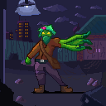 Vigilante floruna . Un progetto di Character design, Videogiochi, Pixel art e Progettazione di videogiochi di Hernan Gajardo Valdebenito - 07.11.2022