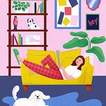 My project for course: Colorful Digital Illustration in Procreate. Un progetto di Illustrazione tradizionale, Disegno, Illustrazione digitale e Disegno digitale di ujinchoi - 08.11.1989
