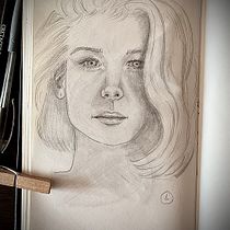Mi proyecto del curso: Sketchbook de retrato: explora el rostro humano. Un proyecto de Bocetado, Dibujo, Dibujo de Retrato, Dibujo artístico y Sketchbook de Cristina Hernández - 10.11.2022