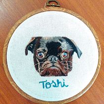 Mi proyecto del curso: Retratos de mascotas: técnicas para bordar pelaje. Arts, Crafts, Embroider, and Textile Design project by Laura Malaver - 11.08.2022