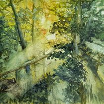 Mein Abschlussprojekt für den Kurs: Verträumte Aquarell-Landschaften: Halte Licht fest. Un projet de Peinture , et Aquarelle de Katrin Krammer - 10.11.2022