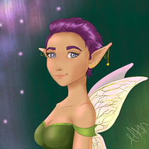 My project for course: Female Character Portraits in Procreate. Projekt z dziedziny Trad, c, jna ilustracja, Ilustracja c, frowa, R, sunek c i frow użytkownika April Honey - 10.11.2022