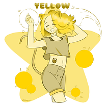 PERSONIFICACIÓN DEL COLOR AMARILLO . Traditional illustration, Character Design, Comic, and Manga project by Audel Serrano - 11.11.2022