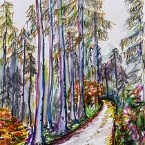 Mein Abschlussprojekt für den Kurs: Landschaften im Skizzenbuch: ein farbenfroher Ansatz. Un progetto di Bozzetti, Creatività, Disegno a matita, Disegno e Sketchbook di Val - 11.11.2022