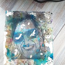My project for course: Experimental Portraiture with Ink, Tea and Alcohol. Fine Arts, Painting, Drawing & Ink Illustration project by Caz Hart - 11.11.2022