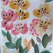 Mi proyecto del curso: Acuarela floral: conecta con la naturaleza. Ilustração tradicional, Pintura, Pintura em aquarela e Ilustração botânica projeto de Gabriela Álvarez - 11.11.2022