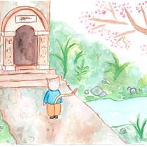 Mi proyecto del curso: Ilustración en acuarela con influencia japonesa. Traditional illustration, Drawing, and Watercolor Painting project by raphaela_camposg12 - 11.10.2022