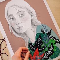 Mi proyecto del curso: Retrato con lápiz, técnicas de color y Photoshop. Projekt z dziedziny Trad, c, jna ilustracja,  Sztuki piękne, R, sunek ołówkiem,  R, sunek, Ilustracja c, frowa, Portret,  Malarstwo, R, sunek realist i czn użytkownika Male Alonso - 11.11.2022