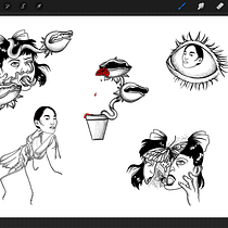 My project for course: Custom Tattoo Design with Procreate. Ilustração tradicional, Design gráfico, Desenho, Ilustração digital, Desenho de tatuagens, e Desenho digital projeto de chivarjus - 12.11.2022