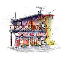 My project for course: Expressive Architectural Sketching with Colored Markers. I went digital and used my Ipad and Procreate.. Sketching, Drawing, Architectural Illustration, Sketchbook & Ink Illustration project by Dave Scott - 11.12.2022