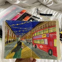My project for course: Artistic Perspective: Interior Spaces from Your Point of View . Un projet de Illustration traditionnelle, Architecture , et Dessin de Christi - 09.11.2022