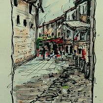 My project for course: Expressive Architectural Sketching with Colored Markers. Sketching, Drawing, Architectural Illustration, Sketchbook & Ink Illustration project by Caromin Louw - 11.09.2022