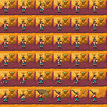 Mi proyecto del curso: Animación de personajes en pixel art para videojuegos. Character Animation, Video Games, Pixel Art, and Game Development project by edelescritor2233 - 11.13.2022