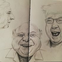 Mein Abschlussprojekt für den Kurs: Skizzenbuch für Porträts: Erkunde das menschliche Gesicht. Un proyecto de Dibujo, Dibujo de Retrato y Sketchbook de katrin_b - 13.11.2022