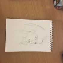 My project for course: Portrait Sketchbooking: Explore the Human Face. Sketching, Drawing, Portrait Drawing, Artistic Drawing, and Sketchbook project by Elmira Agayeva - 12.06.2022