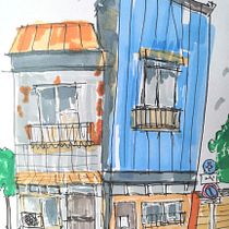 Mi proyecto del curso: Dibujo arquitectónico expresivo con marcadores de colores. Sketching, Drawing, Architectural Illustration, Sketchbook & Ink Illustration project by Maribel Carmona - 11.13.2022