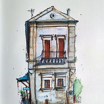 Il mio progetto del corso: Disegno architettonico espressivo con pennarelli colorati. Een project van  Schetsen,  Tekening,  Architecturale illustratie, Sketchbook y  Illustratie met inkt van Simona Di Rosa - 14.11.2022